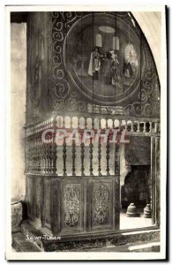 Old Postcard Saint Tugen Baptistere In Which St Find A Fireplace And Two andi...