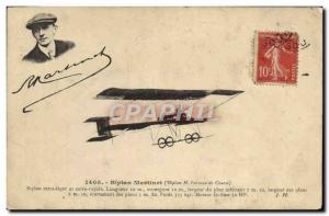 Old Postcard Jet Aviation Biplane Biplane Martinet stroke H Farman