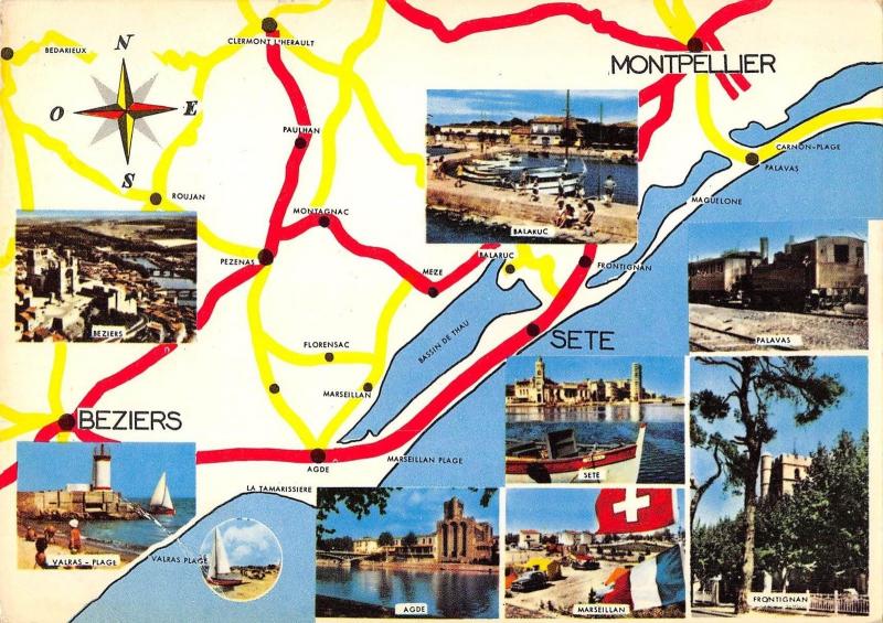 BR48080 Souvenir regional map cartes geographiques