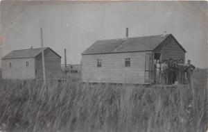 D47/ Occupational Real Photo RPPC Postcard c1910 Work Crew Cabin 14