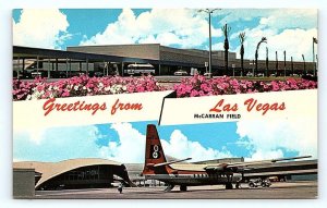 LAS VEGAS, NV Nevada ~ McCARRAN FIELD AIRPORT c1960s Ferris Scott Postcard
