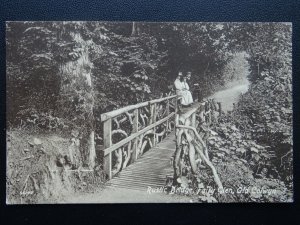 Wales OLD COLWYN Rustic Bridge at Fairy Glen c1913 Postcard by Valentine 65143