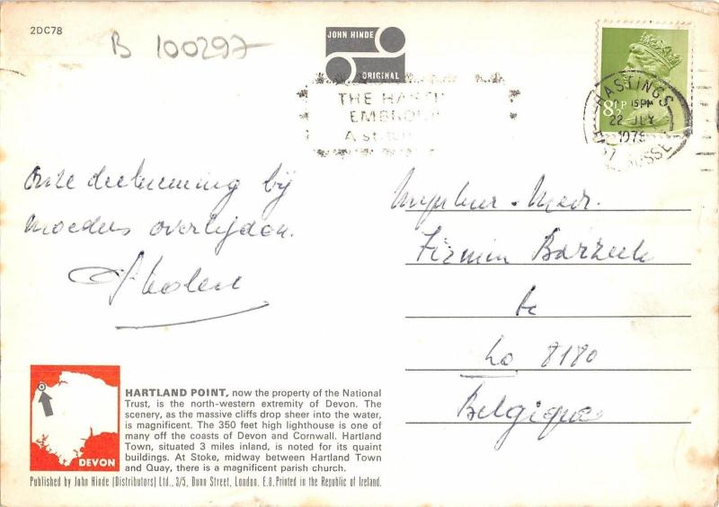 B100297 hartland point and lighthouse devon    uk