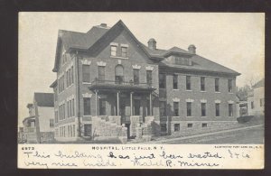 LITTLE FALLS NEW YORK NY HOSPITAL BUILDING VINTAGE POSTCARD 1906