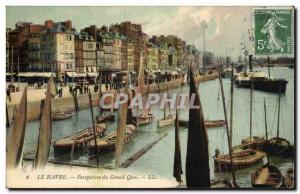 Le Havre - Perspective Grand Quai - Old Postcard