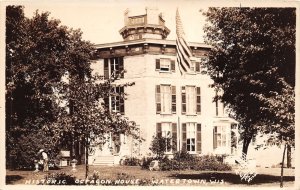 J70/ Watertown Wisconsin RPPC Postcard c1940s Historic Octagon Home 393