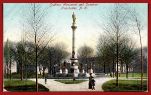 New Hampshire, Manchester - Soldiers Monument - Undivided -  [NH-361]