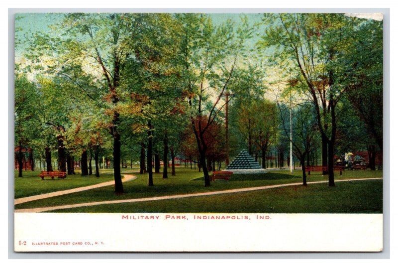 Military Park Indianapolis Indiana IN  UNP UDB Postcard Y4