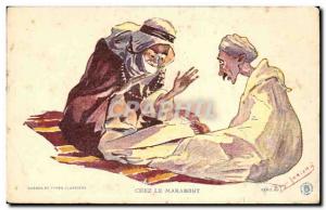 Algeria Postcard Old Illustrator to the marabout