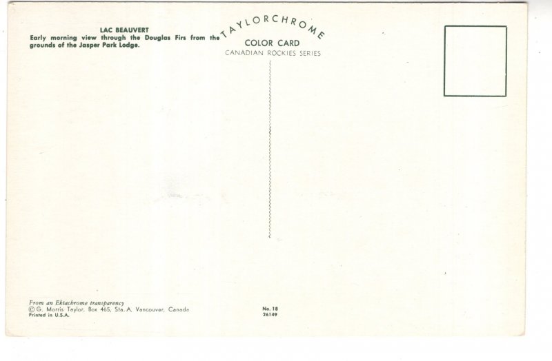 Lac Beauvert, Jasper Park Lodge, Alberta