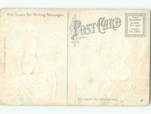 Bent 1909 patriotic ABRAHAM LINCOLN CENTENNIAL SOUVENIR POSTCARD k8332