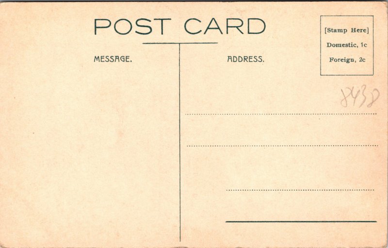 Entrance Norris Basin Winter Yellowstone National Park Postcard unused 1915-30s