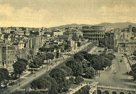 Italy -  Rome, Aerial View  **RPPC