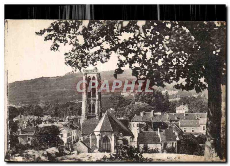 Old Postcard Chateau Thierry (Aisne) The Church of St Crepin (View from the O...