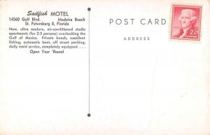 St Petersburg Florida Sailfish Motel Vintage Postcard AA21887