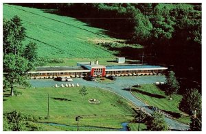 Stony Brook Motel Granby Massachusetts Postcard