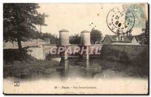 Troyes Postcard Old Bridge St. Catherine