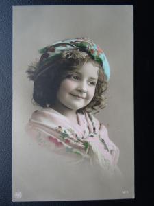 Child Portrait in Bohemian Dress c1909 Old RP Postcard by P.R.A. 1671