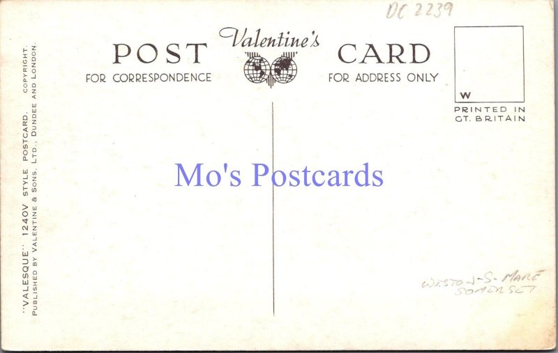 Somerset Postcard - Weston Super Mare From Madeira Cove  DC2239