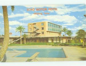 Unused Pre-1980 ECHO MOTOR MOTEL Edinburg Texas TX hr5081