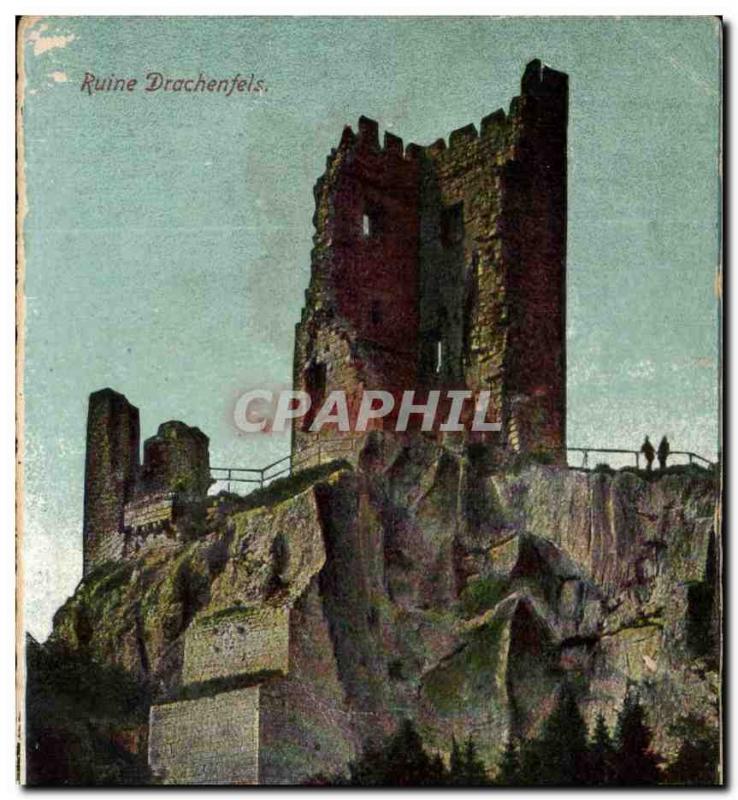 Postcard Old Ruiine Drachenfels