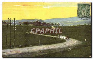 Old Postcard L & # 39Auvergne Road Which Automotive