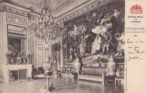 Belgium Brussels Chateau Royal de Laeken Le Grand Salon des Gobelins 1901