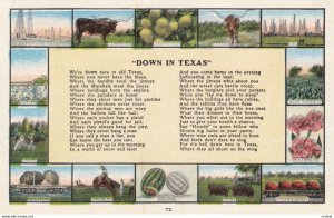 Down in TEXAS , 1930-40s ; Poem