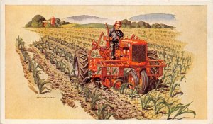 J17/ Milwaukee Wisconsin Postcard 40s Allis Chalmers Advertising Model C 238