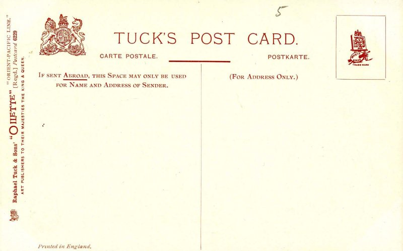 Orient-Pacific Line - RMS Ormuz  (Tuck Celebrated Liners)