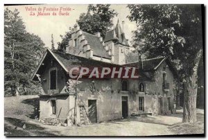 Old Postcard Cold Fountain Vallon The House of the Guard