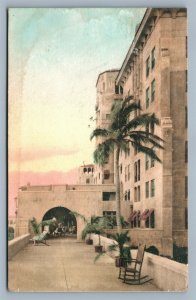 HOLLYWOOD FL BEACH HOTEL & GOLF CLUB ANTIQUE POSTCARD