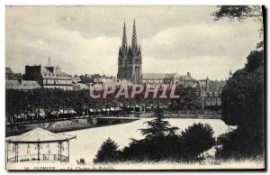 Old Postcard Quimper The Field Of Battle