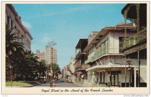 Royal Street in the Heart of the French Quarters, NEW ORLEANS, Louisiana, 40-60s