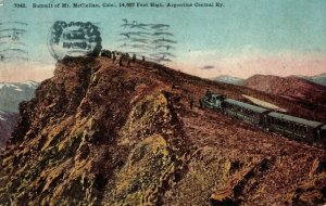 c. 1910 Argentine Central Railway Mt. Mcclellan Co Postcard P14