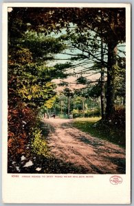 Malden Massachusetts 1906 Postcard Cross Roads Spot Pond by Detroit Publishing