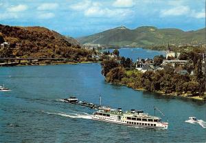 BR88467 unkel am rhein mit drachenfels germany  ship bateaux