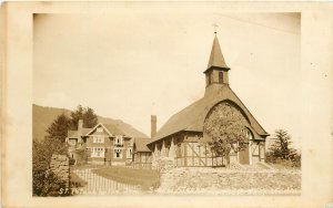 RPPC Postcard; Sitka AK St. Peter's by the Sea Episcopal Church Unposted 1930s