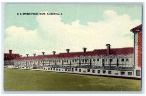 c1910 O.C. Barber Pigeon House, Barberton Ohio OH Unposted Postcard