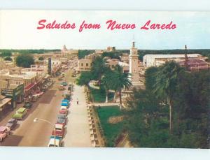 Pre-1980 SHOPS ALONG THE STREET Nuevo Laredo - Tamaulipas Mexico F5802