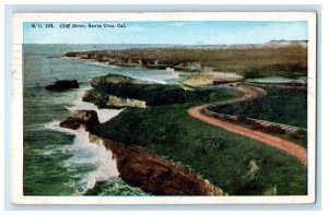 1934 Cliff Drive Santa Cruz California CA Posted Vintage Postcard 