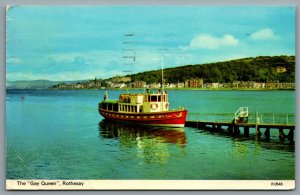 Postcard Rothesay Scotland c1970 The Gay Queen Bute CDS Cancel Slogan