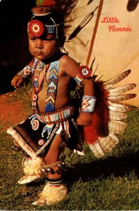 Little Nonnie Two Year Old Pawnee-Otoe Indian Dancer Youngest Of ...