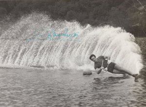 Roby Zucchi Italian Olympic Games Water Skiing Hand Signed Photo