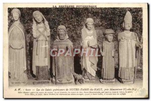 Old Postcard The six healers Saints Notre Dame du Haut close Montoncourt