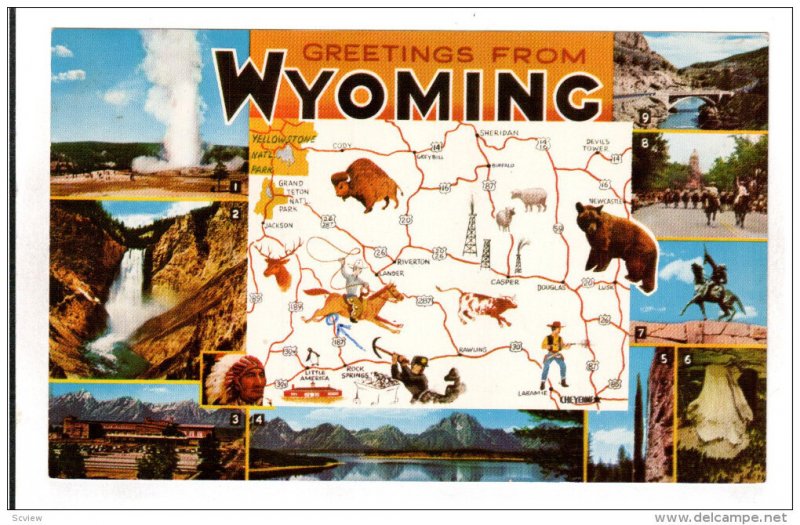 Road Map , Wyoming , PU-1968