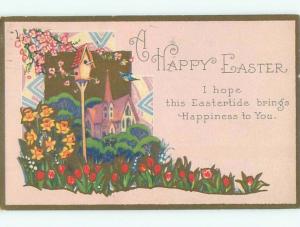 Divided-Back EASTER SCENE Great Postcard AA1364