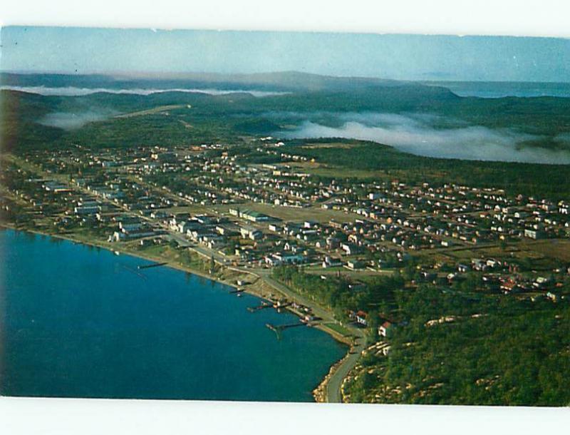 Wawa Ontario Canada Aerial View Sault Ste Marie Magpie River  Postcard # 5803