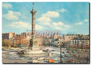 Postcard Modern Paris The Place de la Bastille