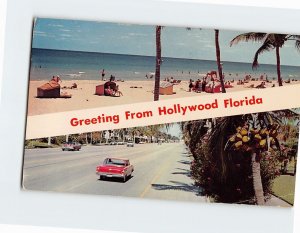 Postcard Greetings from Hollywood Florida USA